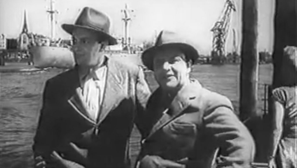 Filmstill aus: "Fritz und Otto am Hamburger Hafen"